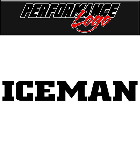 Iceman decal performance decal sticker