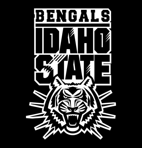 Idaho State Bengals decal, car decal sticker, college football