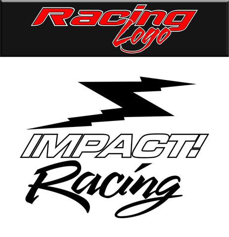 Impact Racing decal, racing sticker