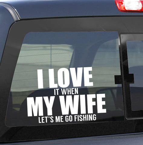 fishing decals, car decal, window sticker