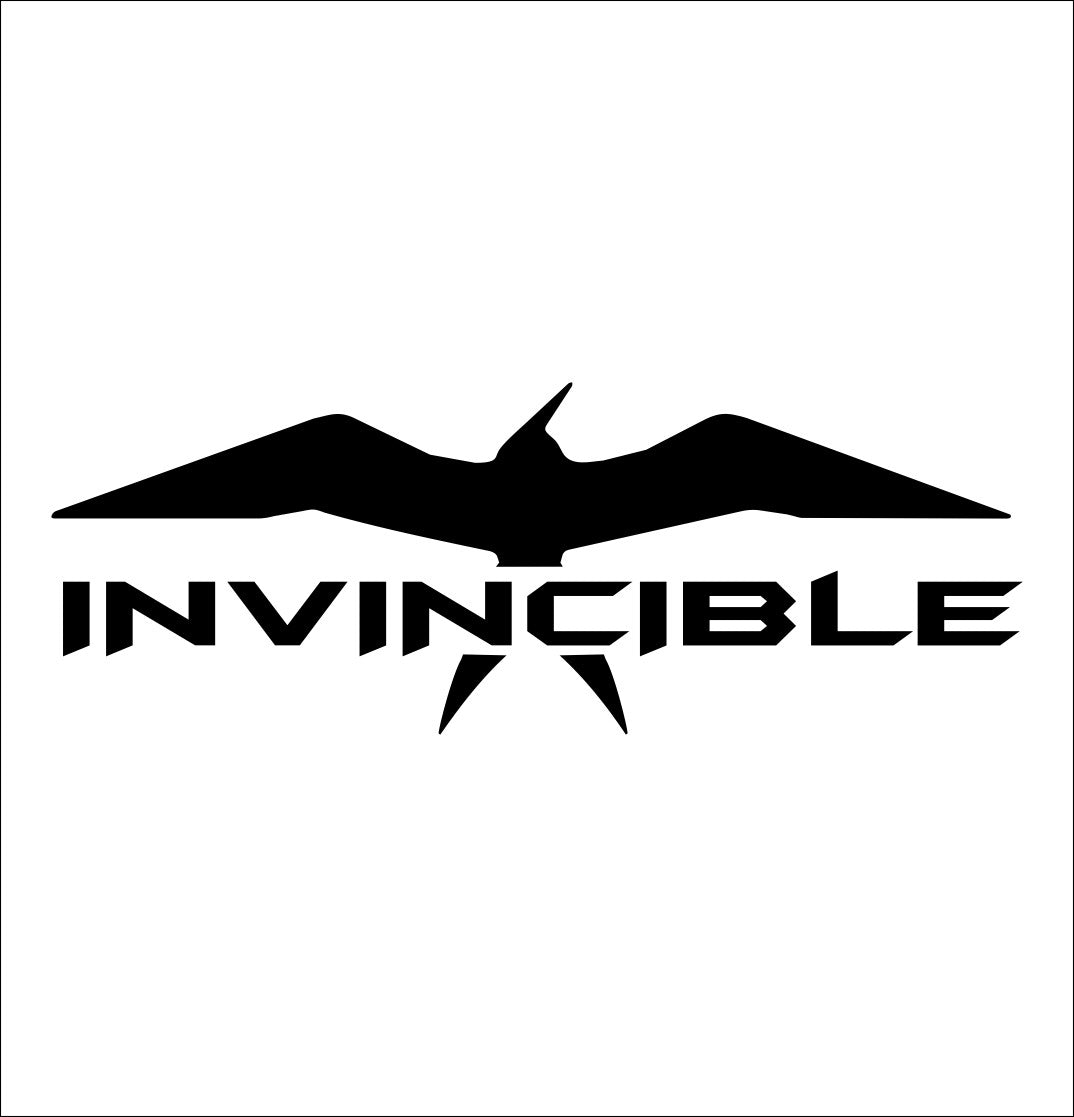Invincible Boats decal, sticker, hunting fishing decal, car sticker