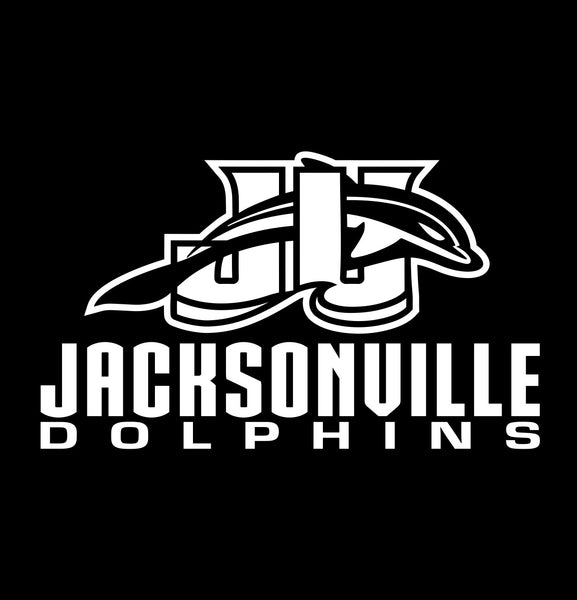 Jacksonville Dolphins decal, car decal sticker, college football