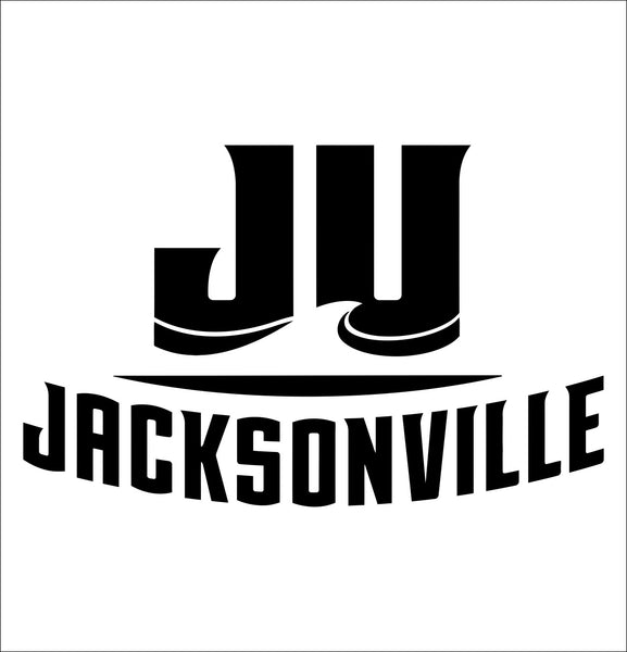 Jacksonville Dolphins decal, car decal sticker, college football