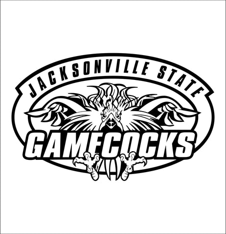 Jacksonville State Gamecocksdecal, car decal sticker, college football