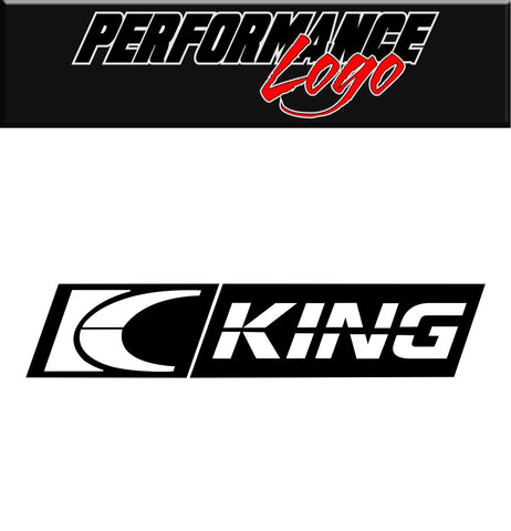 King Bearings decal, performance decal, sticker