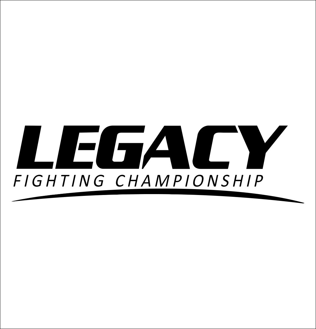 Legacy FC decal, mma boxing decal, car decal sticker