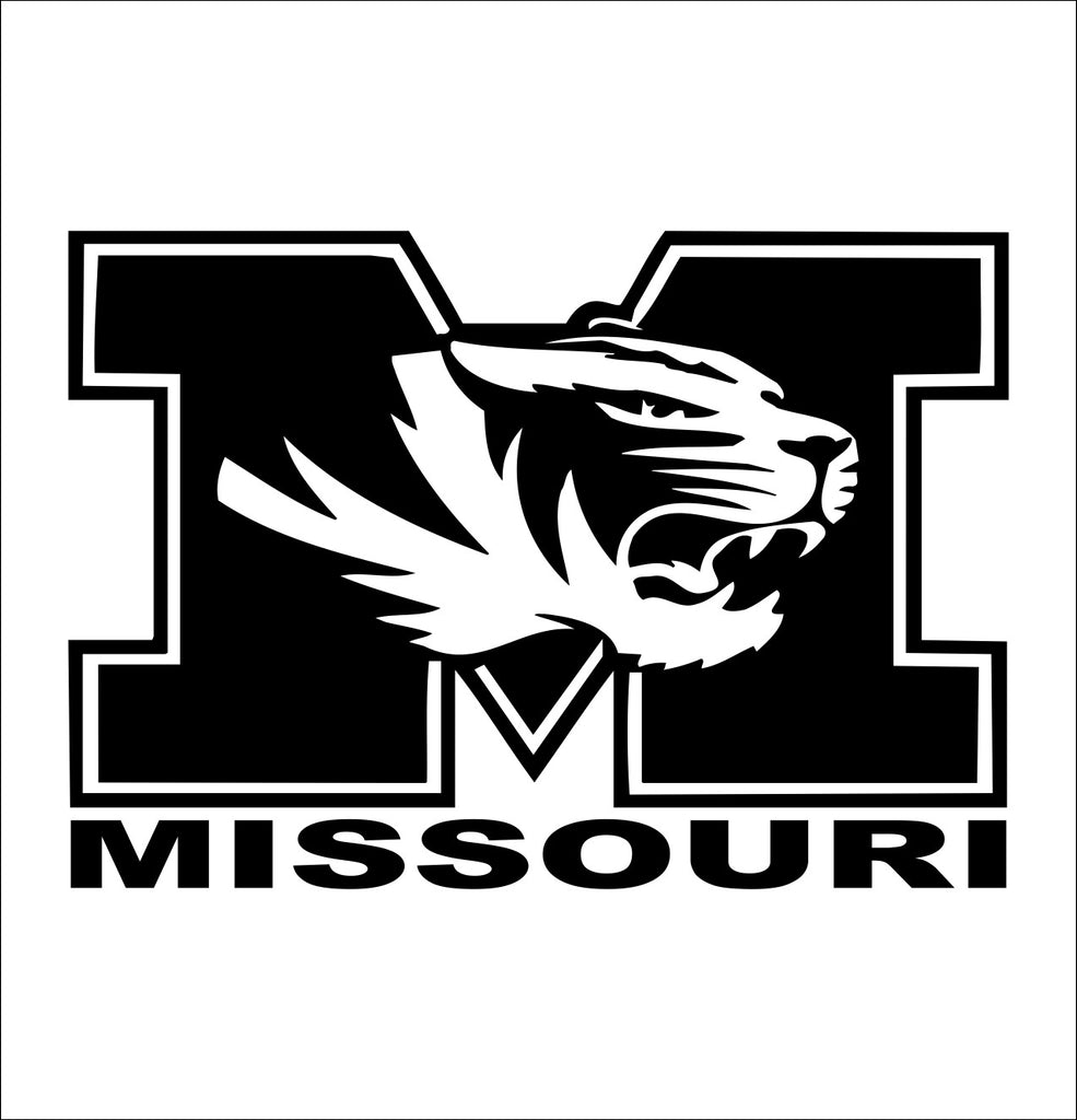 Missouri Tigers decal, car decal sticker, college football