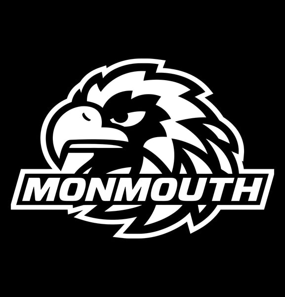 Monmouth Hawks decal, car decal sticker, college football