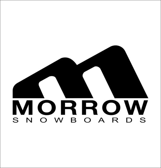 Morrow Snowboards decal, ski snowboard decal, car decal sticker