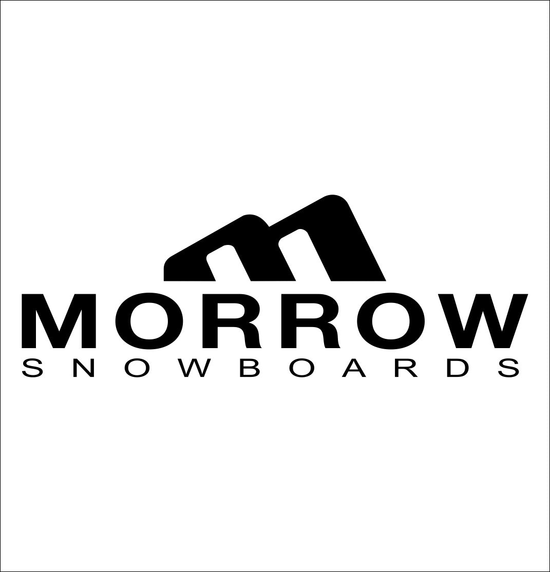 Morrow Snowboards decal, ski snowboard decal, car decal sticker