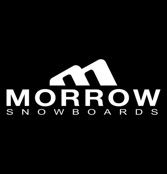 Morrow Snowboards decal, ski snowboard decal, car decal sticker