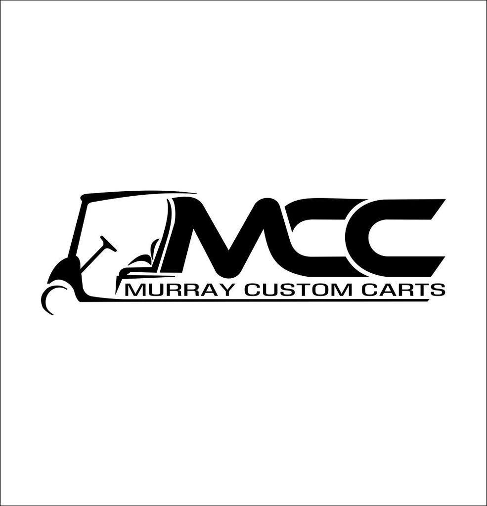 Murray Custom Carts decal, golf decal, car decal sticker