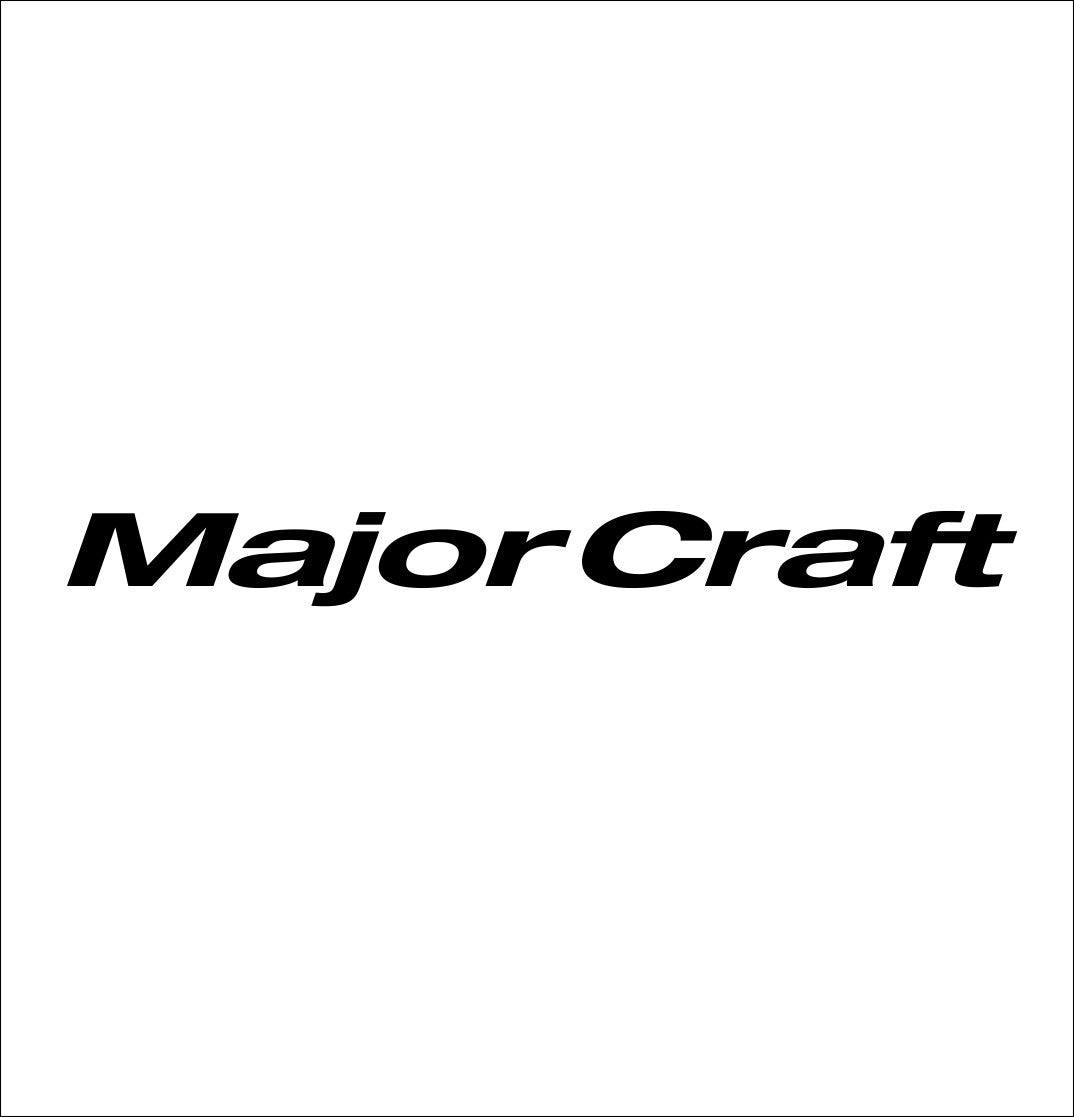Major Craft Rods decal, sticker, hunting fishing decal, car sticker