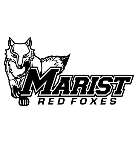 Marist Red Foxes decal, car decal sticker, college football