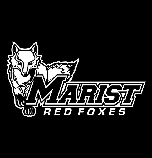 Marist Red Foxes decal, car decal sticker, college football