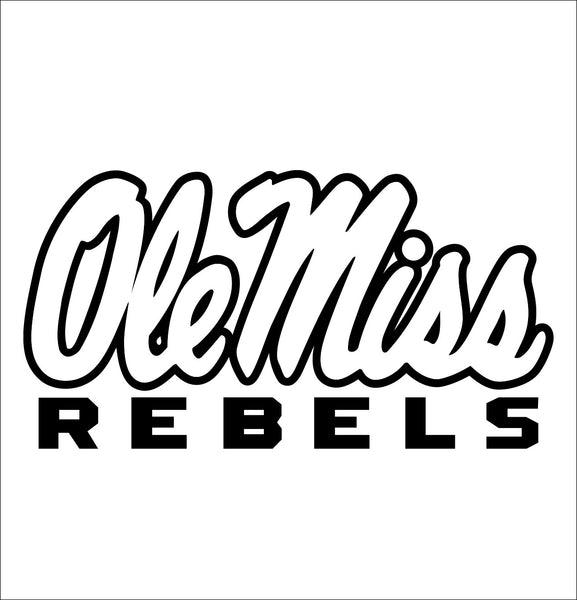 Mississippi Ole Miss Rebels decal, car decal sticker, college football