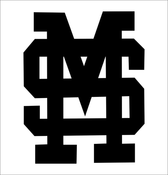 Mississippi State Bulldogs decal, car decal sticker, college football