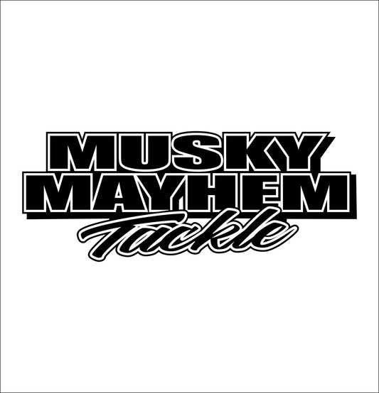 Musky Mayhem Tackle decal, sticker, hunting fishing decal, car sticker