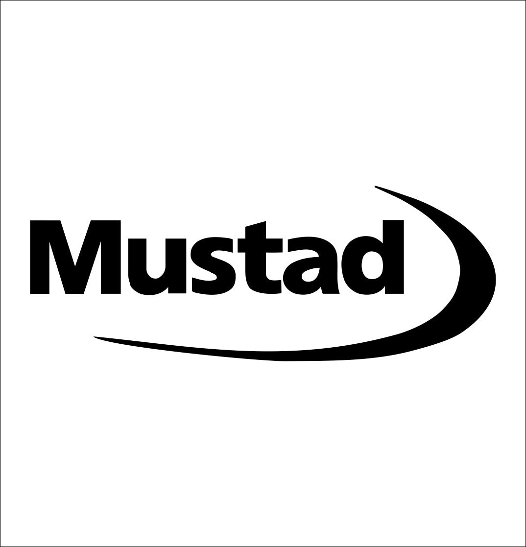 Mustad decal, sticker, hunting fishing decal, car sticker
