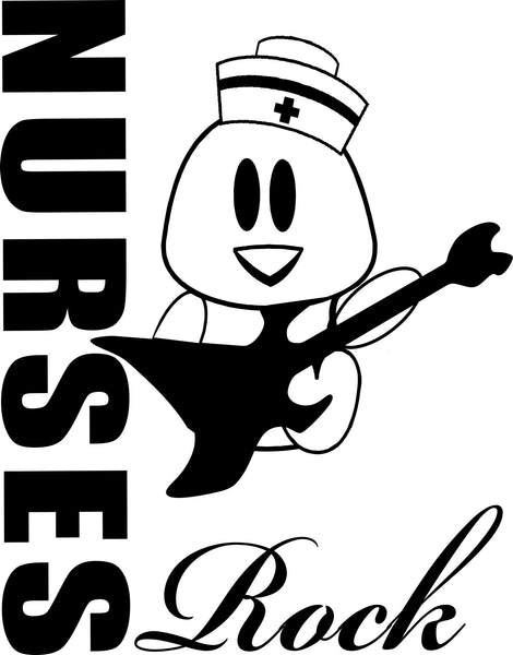 Nurses rock nurse decal - North 49 Decals