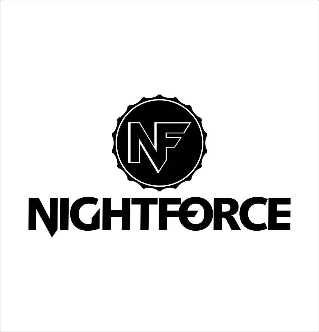 Nightforce Optics decal, sticker, hunting fishing decal, car sticker