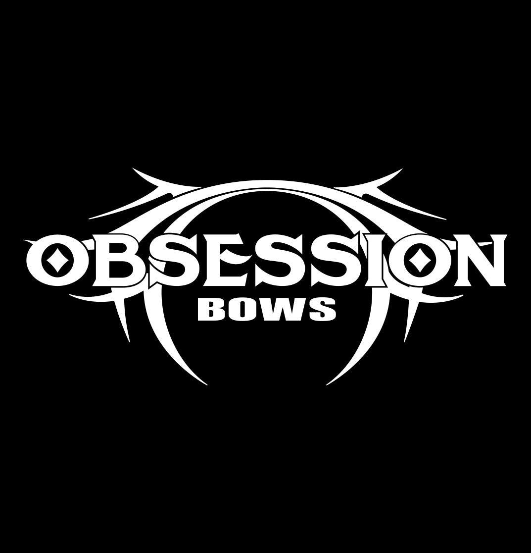 Obsession Bows decal, sticker, hunting fishing decal, car sticker