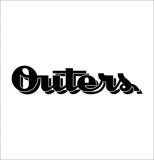 Outers decal, sticker, hunting fishing decal, car sticker