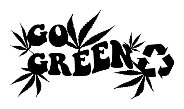 Go green marijuana decal - North 49 Decals