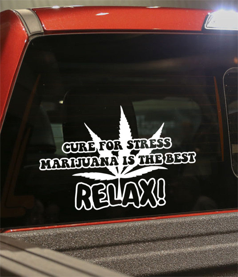 Relax marijuana decal - North 49 Decals