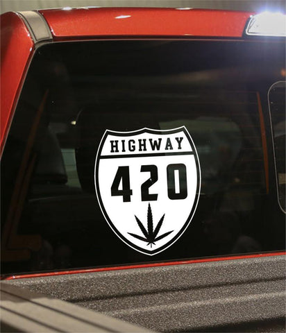 Highway 420 marijuana decal - North 49 Decals