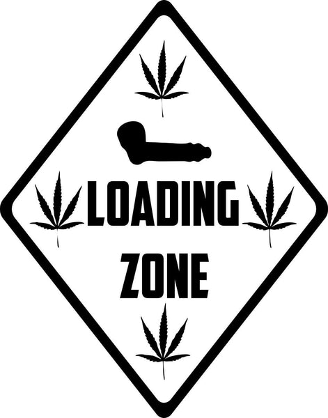 Loading zone marijuana decal - North 49 Decals