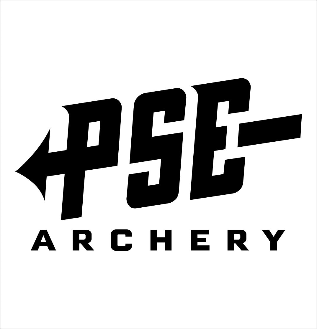 PSE Archery decal, sticker, fishing hunting sticker, car decal