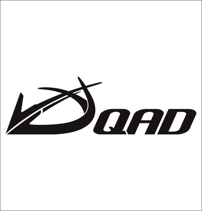 QAD Quality Archery Designs decal, sticker, fishing hunting sticker, car decal