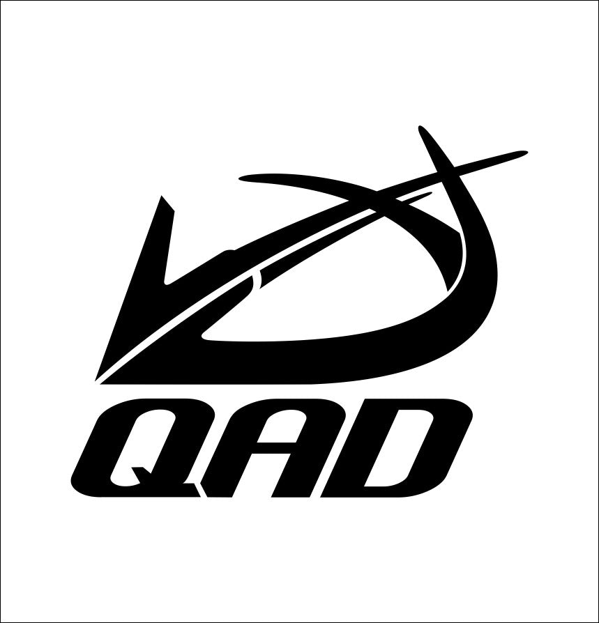 QAD Quality Archery Designs decal, sticker, fishing hunting sticker, car decal b