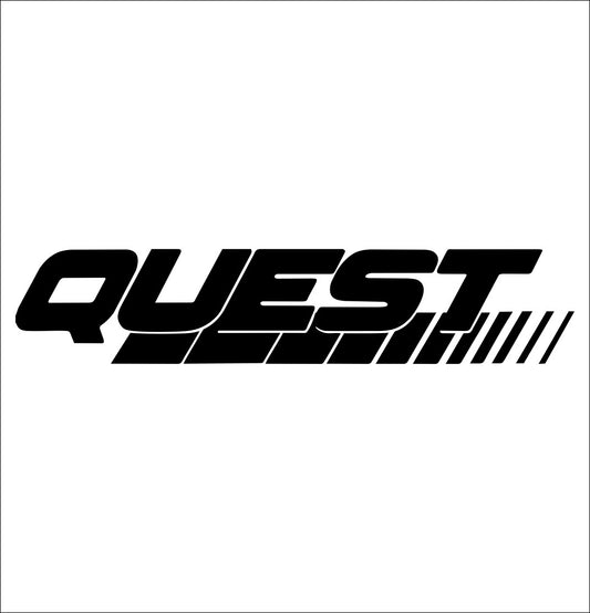 Quest decal, sticker, fishing hunting sticker, car decal