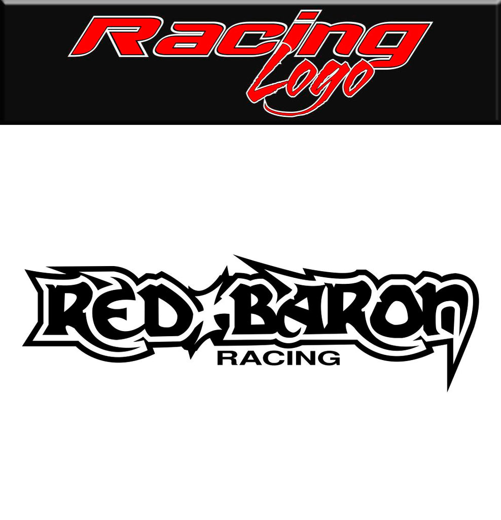 Red Baron Racing decal, sticker, racing decal