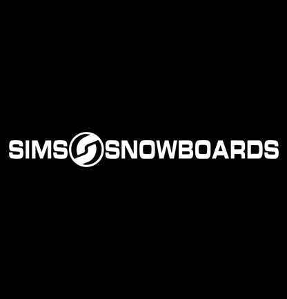 Sims Snowboards decal, ski snowboard decal, car decal sticker