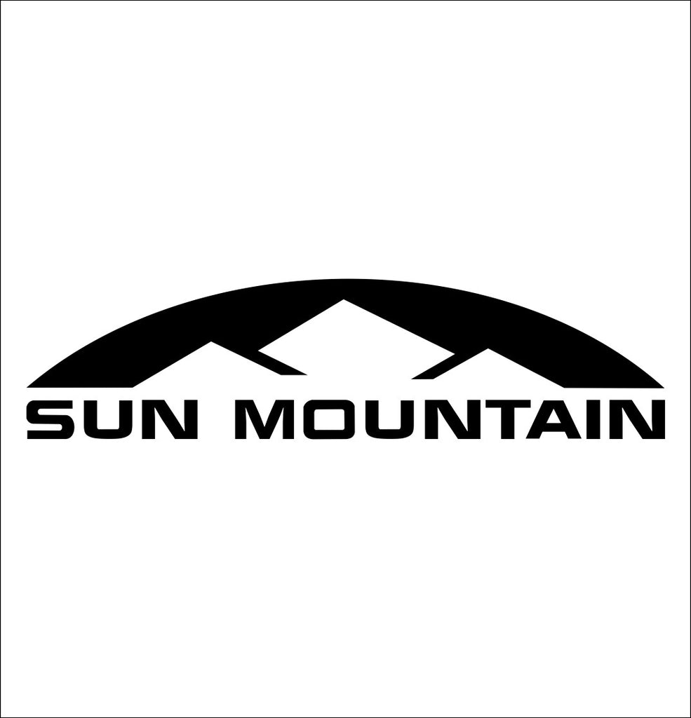 Sun Mountain decal, golf decal, car decal sticker