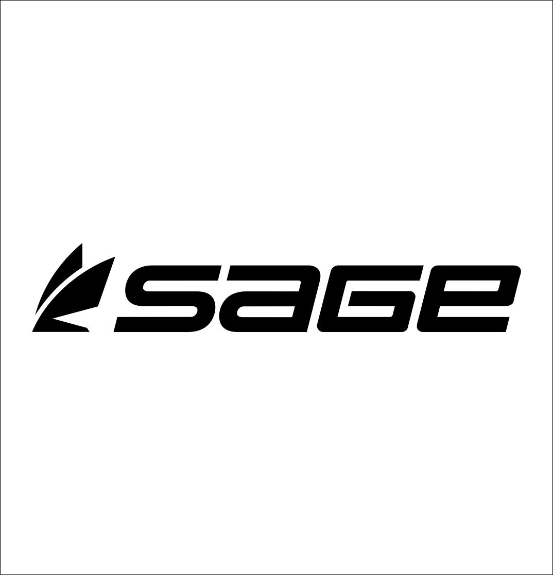 Sage Fishing decal, sticker, hunting fishing decal, car sticker