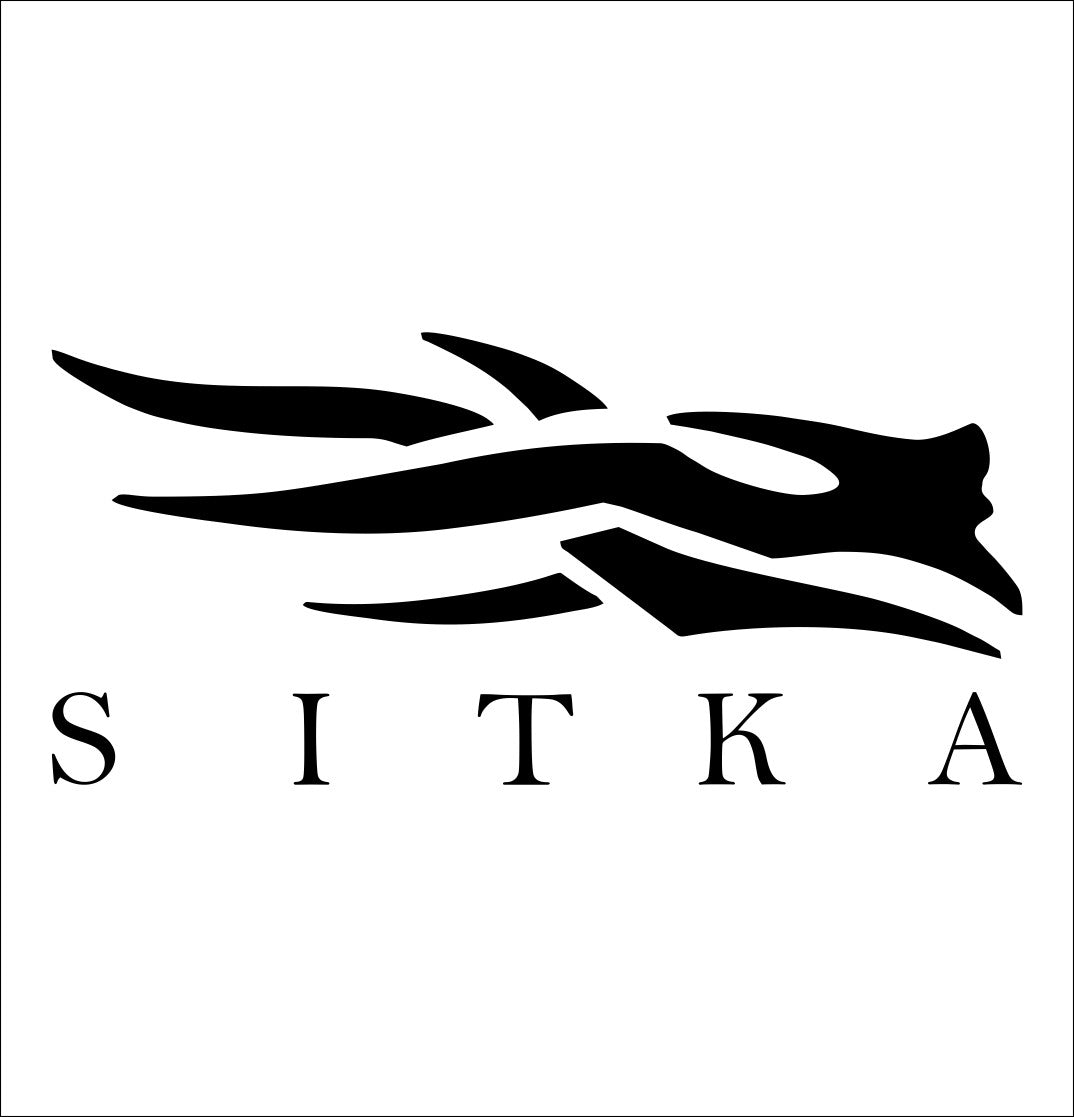 Sitka Gear decal, sticker, hunting fishing decal, car sticker