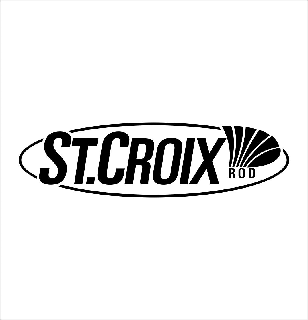 St. Croix Rods decal, sticker, hunting fishing decal, car sticker