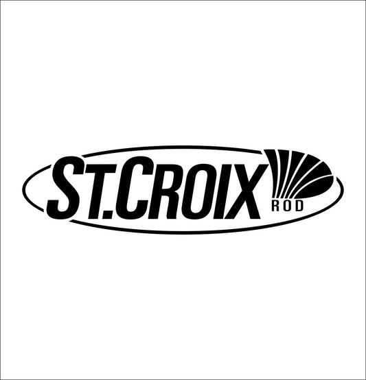 St. Croix Rods decal, sticker, hunting fishing decal, car sticker
