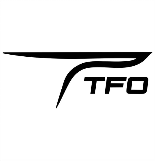 Temple Fork Outfitters decal, sticker, fishing hunting sticker, car decal