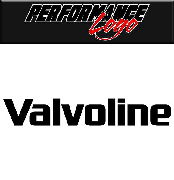 Valvoline decal, performance decal, sticker