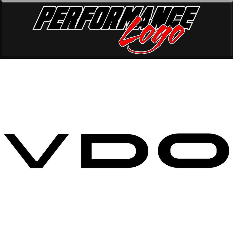 VDO decal, performance decal, sticker
