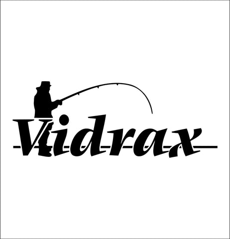 Vidrax decal, sticker, hunting fishing decal