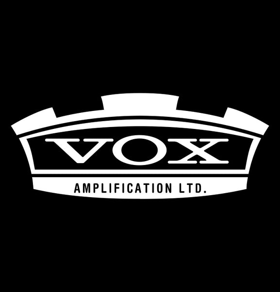 Vox Amps decal, music instrument decal, car decal sticker