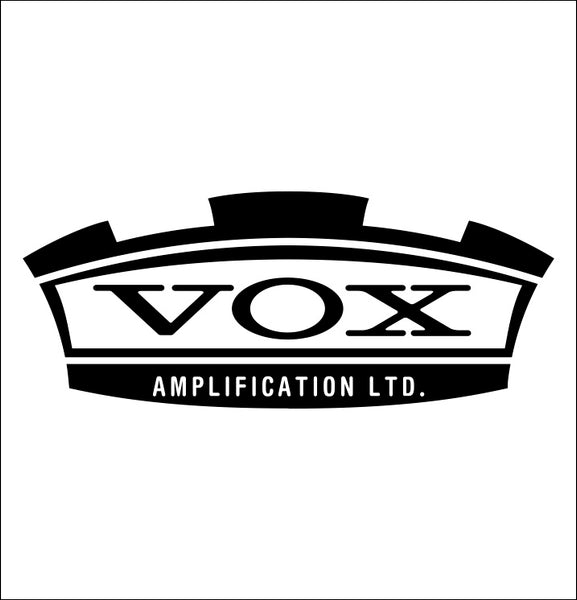 Vox Amps decal, music instrument decal, car decal sticker