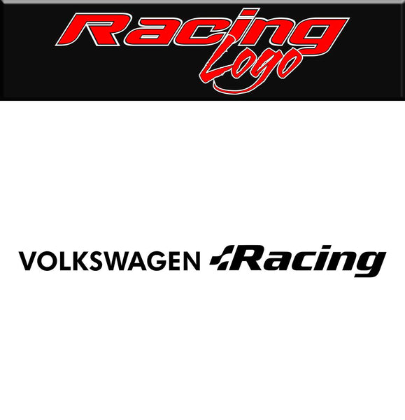 Volkswagen Racing decal, racing sticker