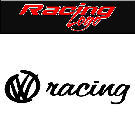 Volkswagen Racing decal, racing sticker